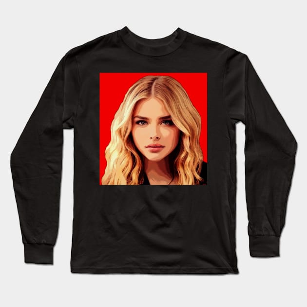 chloe grace moretz Long Sleeve T-Shirt by oryan80